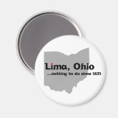 Lima, Ohio Magnet (Vorderseite/Rückseite)