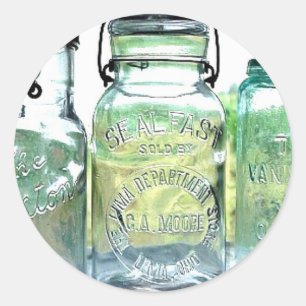 Lima Ohio Obstgarglas Antiquitäten Vintage Mason G Runder Aufkleber