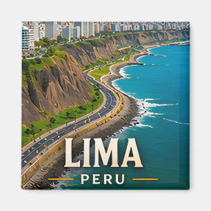 Lima Pazifikküste und peruanisches Erbe Magnet