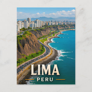 Lima Pazifikküste und peruanisches Erbe Postkarte