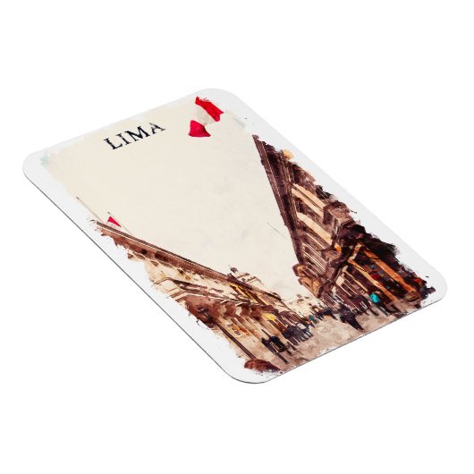 Lima Peru Architecture Travel Magnet (Rechte Seite)