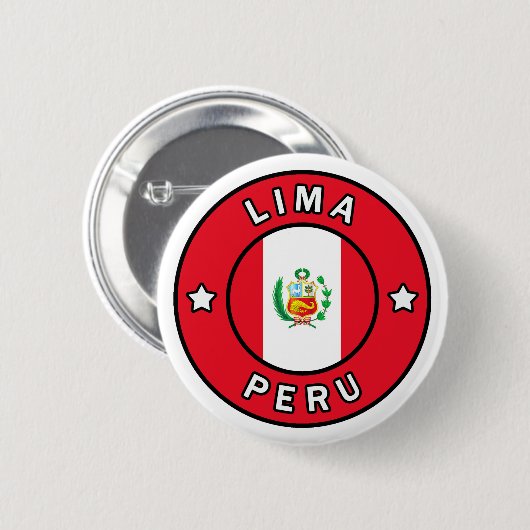 Lima Peru Button (Vorne & Hinten)