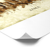 Lima Peru Cityscape Poster (Ecke)