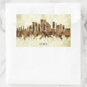 Lima Peru Cityscape Rechteckiger Aufkleber (Tasche)