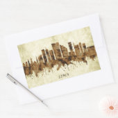 Lima Peru Cityscape Rechteckiger Aufkleber (Umschlag)