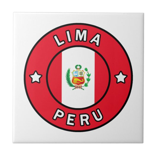 Lima Peru Fliese (Vorderseite)