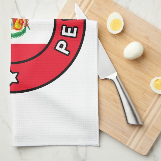 Lima Peru Geschirrtuch (Viertel Falte)