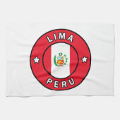 Lima Peru Geschirrtuch (Horizontal)