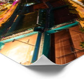 Lima Peru Hauptstadt Pazifikküste Stadt Nacht Poster (Ecke)