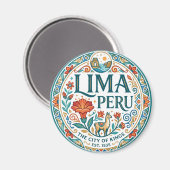 Lima Peru Magnet (Vorderseite/Rückseite)
