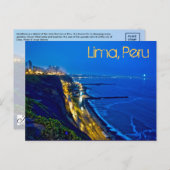 Lima, Peru, Miraflores District, S.A. Postkarte (Vorne/Hinten)