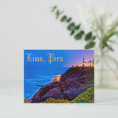 Lima, Peru, Miraflores District, S.A. Postkarte (Stehend Vorderseite)