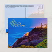 Lima, Peru, Miraflores District, S.A. Postkarte (Vorne/Hinten)