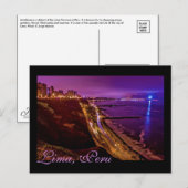 Lima, Peru, Miraflores District, S.A. Postkarte (Vorne/Hinten)