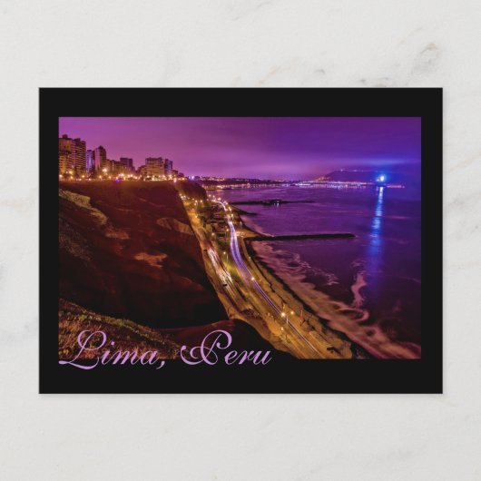 Lima, Peru, Miraflores District, S.A. Postkarte (Vorderseite)