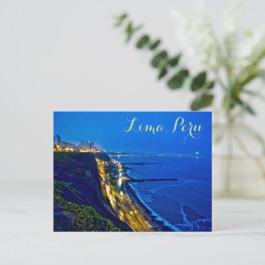 Lima, Peru, Miraflores District, S.A. Postkarte (Stehend Vorderseite)