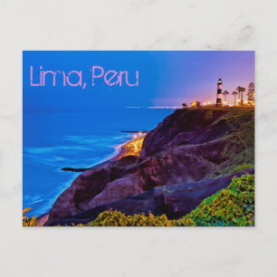 Lima, Peru, Miraflores District, S.A. Postkarte