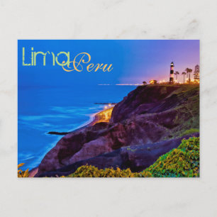 Lima, Peru, Miraflores District, SA. Postkarte