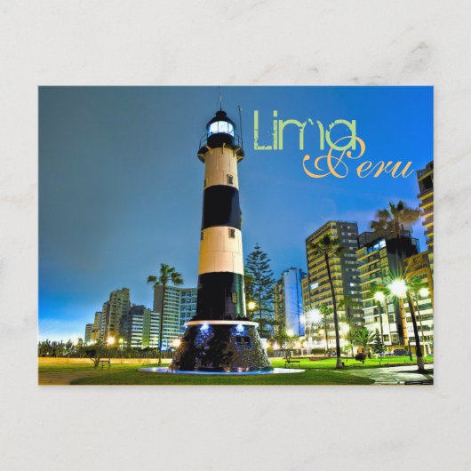 Lima, Peru, Miraflores District, SA. Postkarte (Vorderseite)