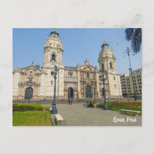 Lima, Perú, Plaza Mayor Postkarte (Vorderseite)