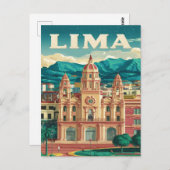 Lima, Peru Plaza Mayor Stylist Postkarte (Vorne/Hinten)