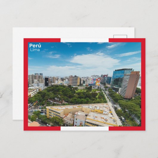 Lima - Peru Postkarte (Vorne/Hinten)