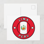 Lima Peru Postkarte (Vorne/Hinten)