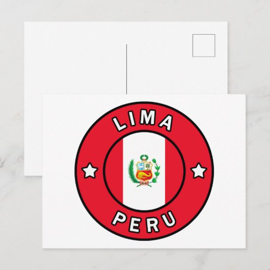 Lima Peru Postkarte (Vorne/Hinten)
