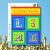 Lima Peru serape farbiger Urlaub Postkarte