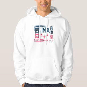 Lima Peru Stadt der Könige Urban Typography Design Hoodie