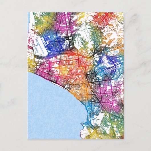 Lima Peru Stadtkarte Postkarte (Vorderseite)