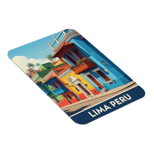 Lima Peru Travel Magnet (Rechte Seite)