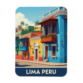 Lima Peru Travel Magnet