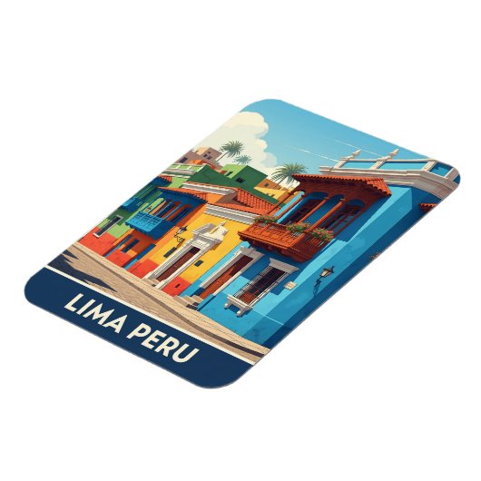 Lima Peru Travel Magnet (Linke Seite)