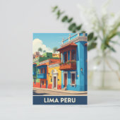 Lima Peru Travel Postkarte (Stehend Vorderseite)