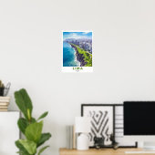 Lima Poster - Miraflores-Klippen Kunst - Lima Peru (Heimbüro)