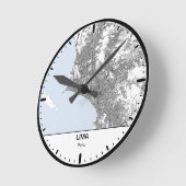 Lima Uhr Stadt Linienkunst (Winkel)