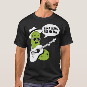 Limabohnen Sind Mein Jam Essen Liebhaber Gemüse Ve T-Shirt