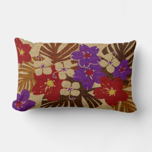 Limahuli Garden Hawaiian Floral Lumbar Pillows Lendenkissen