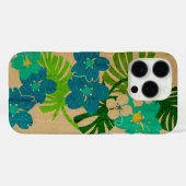 Limahuli Garden Hawaiian Imitats Wood Turq Case-Mate iPhone Hülle (Rückseite (Horizontal))
