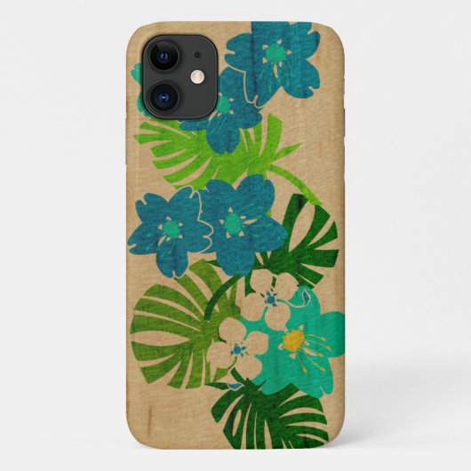 Limahuli Garden Hawaiianische Imitat Holz Turq Case-Mate iPhone Hülle (Rückseite)
