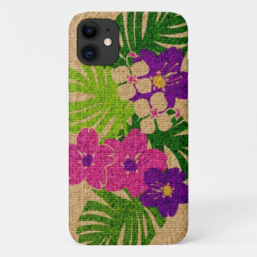 Limahuli Garden Imitats Grass Tuch in Violet Case-Mate iPhone Hülle (Rückseite)