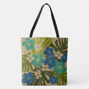 Limahuli Garden Vintag Hawaiian Floral Beach Bag Tasche