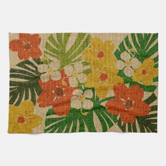 Limahuli Garten-hawaiisches BlumenGeschirrtuch Geschirrtuch (Horizontal)