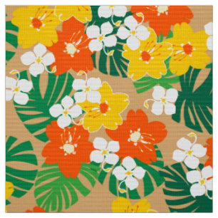 Limahuli-Garten Vintage Hawaiian Blumen Stoff
