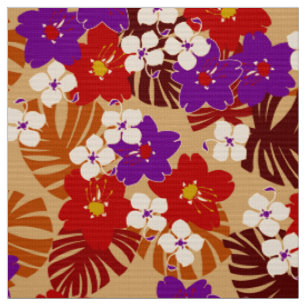 Limahuli-Garten Vintage Hawaiian Blumenmuster Stoff