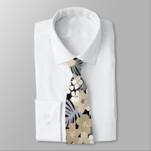 Limahuli-Garten Vintage Hawaiian Floral - Neutral Krawatte
