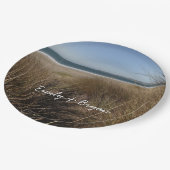 Limantour Beach am Point Reyes National Seashore I Pappteller (Schrägansicht)