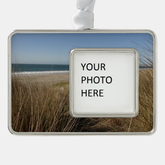 Limantour Beach am Point Reyes National Seashore I Rahmen-Ornament Silber (Vorderseite)
