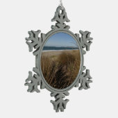 Limantour Beach am Point Reyes National Seashore I Schneeflocken Zinn-Ornament (Links)